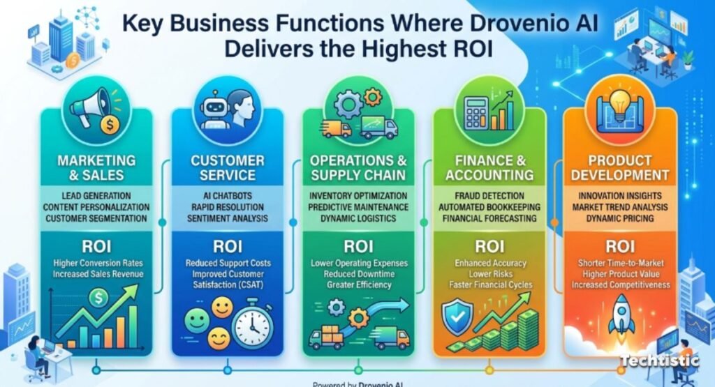 Key Business Functions Where Drovenio AI Delivers the Highest ROI